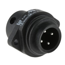 1 pcs - binder Circular Connector, 4 Contacts, Panel Mount, Plug, Male, IP67, 693 Series