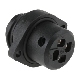 1 pcs - binder Circular Connector, 4 Contacts, Panel Mount, Plug, Male, IP67, 693 Series