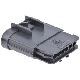 10 pcs - Delphi, GT 150 Automotive Connector Plug 6 Way, Crimp Termination