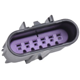 10 pcs - Delphi, GT 150 Automotive Connector Plug 6 Way, Crimp Termination