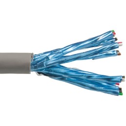 1 Reel of 30 M - Alpha Wire Twisted Pair Data Cable, 9 Pairs, 0.35 mm², 18 Cores, 22 AWG, Screened, 30m, Grey Sheath