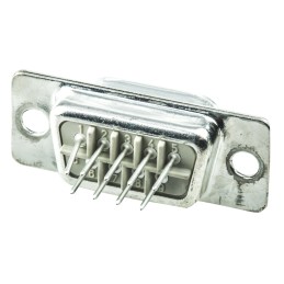 1 pcs - HARTING 9 Way Through Hole D-sub Connector Socket, 2.74mm Pitch