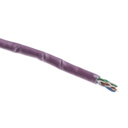 1 Reel of 305 M - RS PRO Cat5e Ethernet Cable, F/UTP, Purple PVC Sheath, 305m, Low Smoke Zero Halogen (LSZH)
