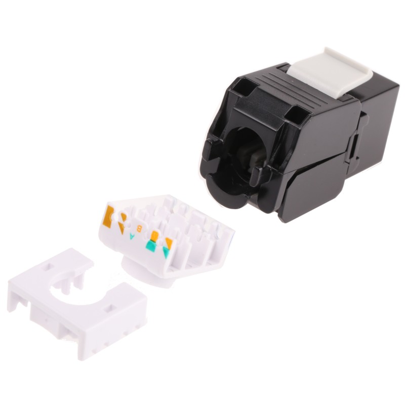 1 pcs - Roline Cat6a RJ45 16 Port Keystone Jack, UTP Shielding