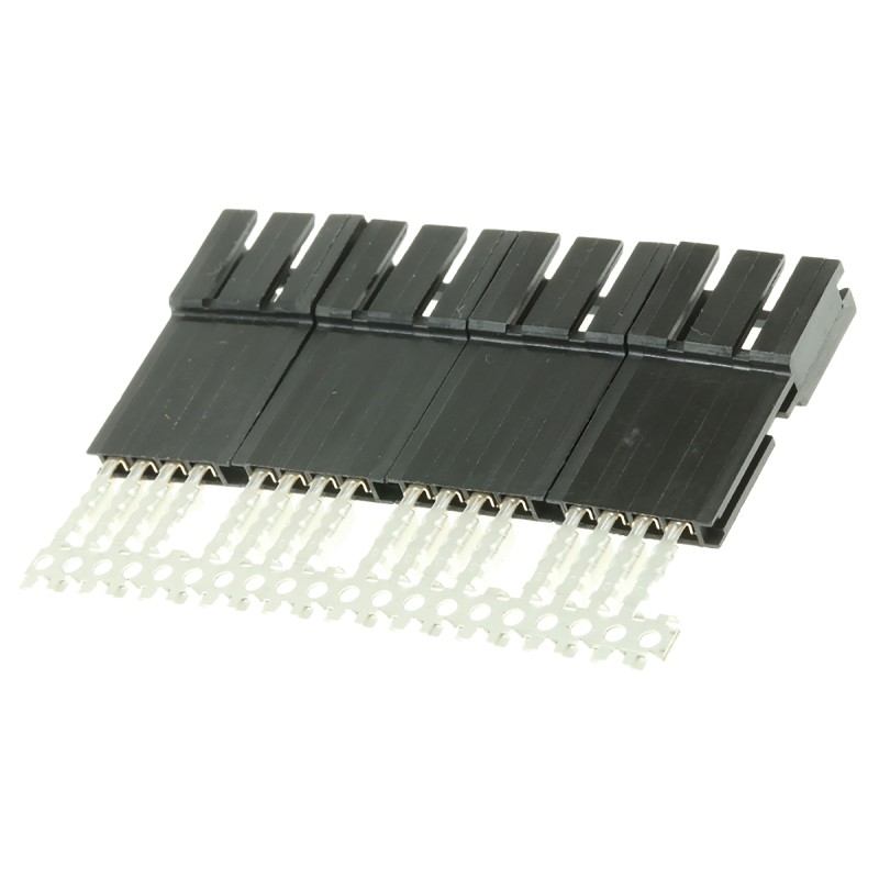 10 pcs - TE Connectivity 4-Way IDC Connector Plug for Cable Mount, 1-Row