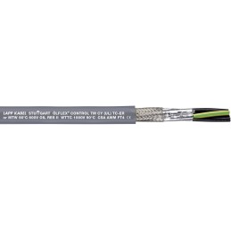 1 Reel of 50 M - Lapp ÖLFLEX CONTROL TM CY Control Cable, 4 Cores, 1.5 mm², CY, Screened, 50m, Grey, 15 AWG