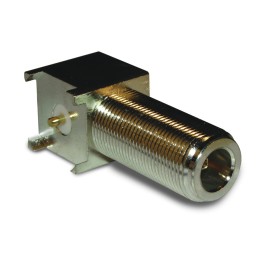 1 pcs - Amphenol RF, Plug Through Hole N Connector, 50Ω, Solder Termination, Right Angle Body