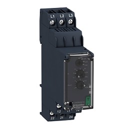 1 pcs - Schneider Electric Phase Monitoring Relay, 3 Phase, DPDT, &lt,100V ac, DIN Rail