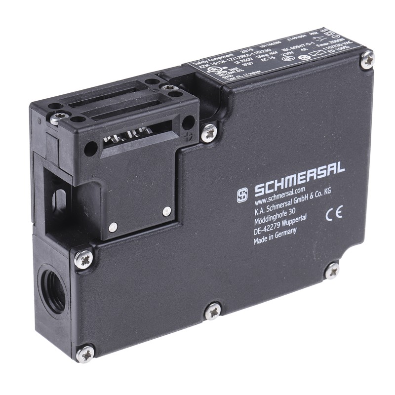 1 pcs - Schmersal AZM 161 Series Solenoid Interlock Switch, Power to Lock, 110V ac, 2NC/1NO