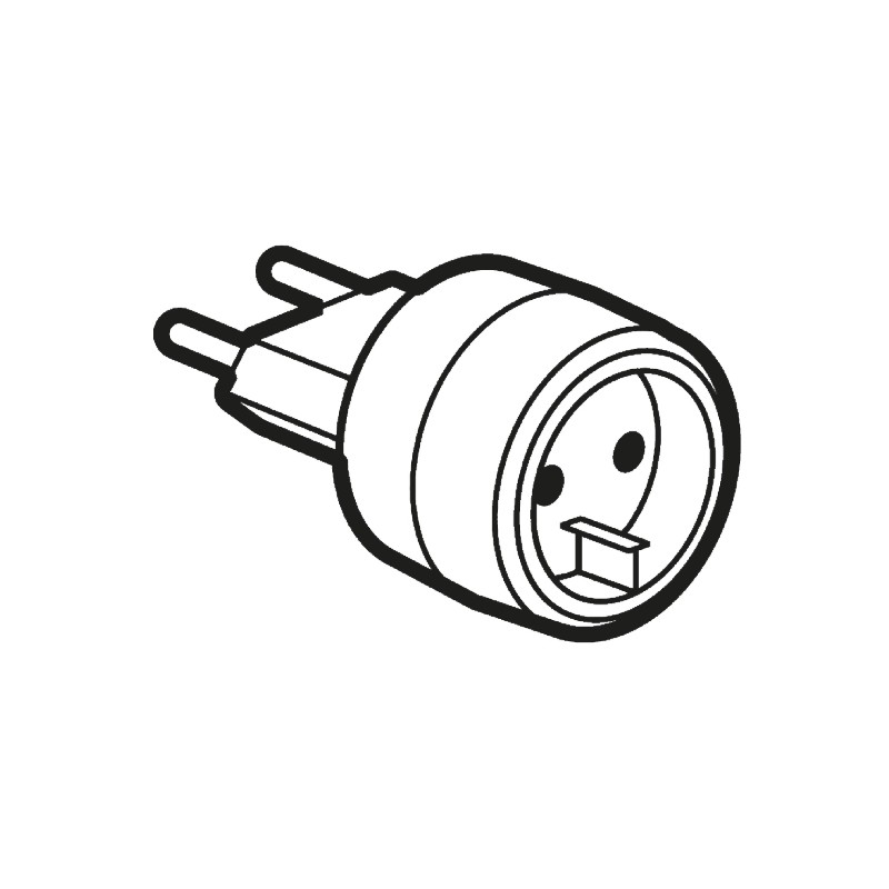 1 pcs - Legrand France to Germany Travel Adapter, Rated At 6A