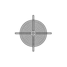 1 pcs : 109-719H - Fan Accessories 140mm Fan Finger Guard, Inlet/Outlet, Black