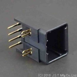 1 pcs - JST JFA J2000 Series Right Angle PCB Header, 4 Contact(s), 2.5mm Pitch, 1 Row(s), Shrouded
