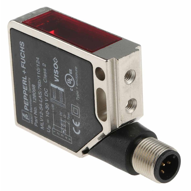 1 pcs - Pepperl + Fuchs Retroreflective Photoelectric Sensor, Block Sensor, 15 m Detection Range