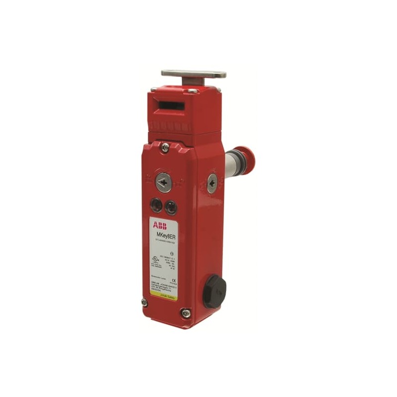 1 pcs - ABB MKey8 24VDC Switch Safety Interlock Switch, Key Actuator Included, Die Cast Alloy
