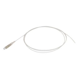 1 pcs - Amphenol Industrial LC to SC Tight Buffer OS2 Single Mode OS2 Fibre Optic Cable, 900μm, White, 1m