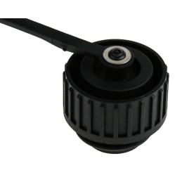 1 pcs - Hirschmann CA Male Circular Connector Dust Cap IP67 Rated, Polyamide