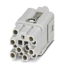 1 pcs - Phoenix Contact Heavy Duty Power Connector Insert, 12A, Female, HC Series, 12 Contacts