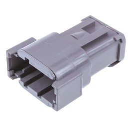 1 pcs - Deutsch, DTM Automotive Connector Socket 8 Way, Crimp Termination