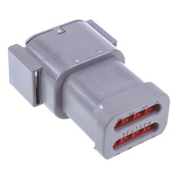 1 pcs - Deutsch, DTM Automotive Connector Socket 8 Way, Crimp Termination