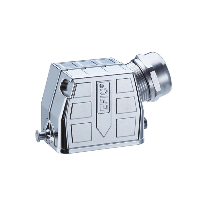 1 pcs - Epic Contact H-BE Heavy Duty Power Connector Hood, 6 Contacts