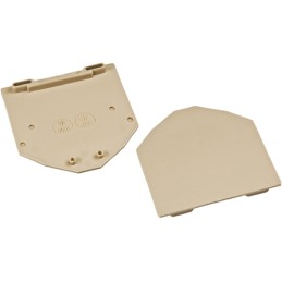 10 pcs - RS PRO End Cover for Use with DIN Rail Terminal Blocks