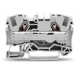 10 pcs - Wago TOPJOB S, 2006 Series Grey Feed Through Terminal Block, 6mm², Single-Level, Push-In Cage Clamp Termination, ATEX,