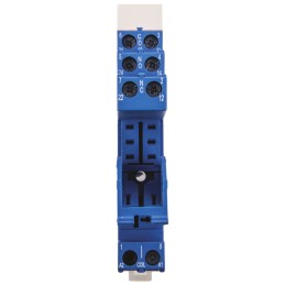 1 pcs - Finder 97 8 Pin 250V ac DIN Rail Relay Socket, for use with 46.52 Series Relay