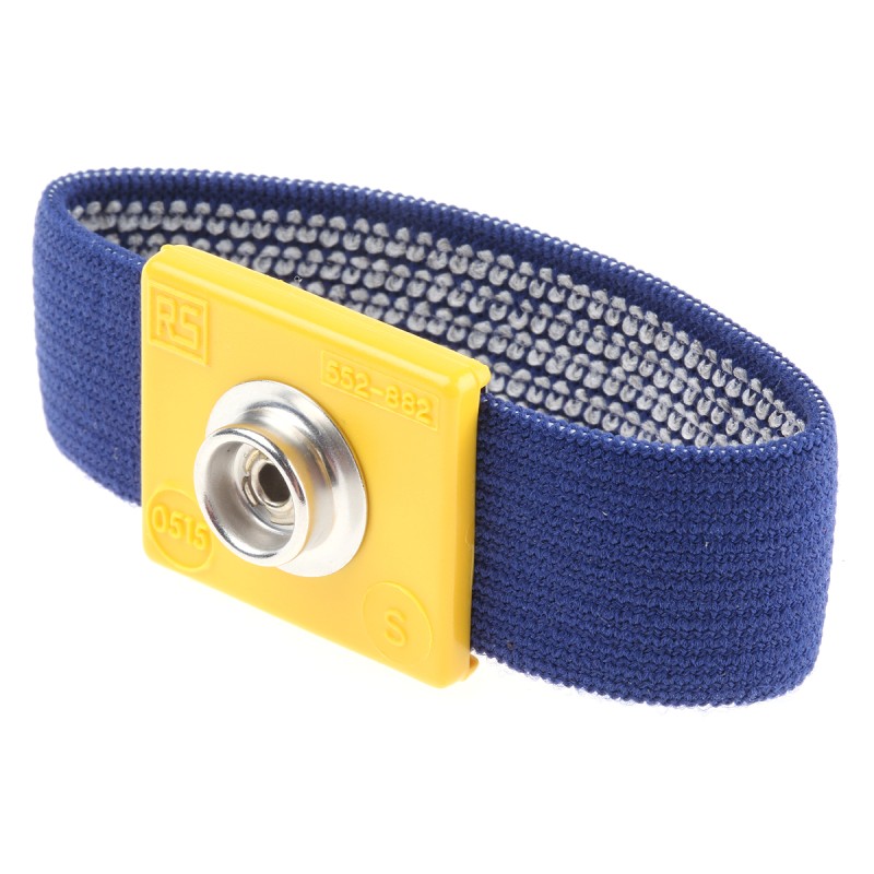 1 pcs - RS PRO ESD Grounding Wrist Strap With 10 mm Stud