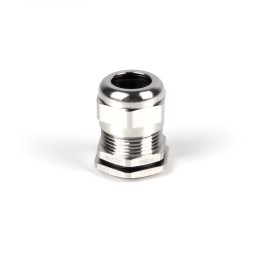 1 pcs - RS PRO Metallic Nickel Plated Brass Cable Gland, PG13.5 Thread, 6mm Min, 12mm Max, IP68