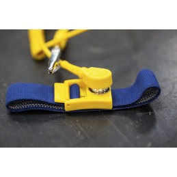 1 pcs - RS PRO ESD Grounding Wrist Strap & Cord Set With 10 mm Socket, 10 mm Stud