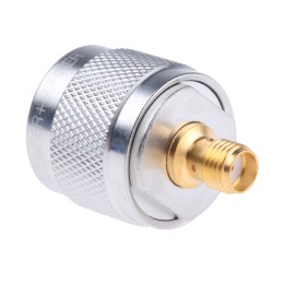 15 pcs - Huber+Suhner Straight 50Ω RF Adapter N Plug to SMA Socket 18GHz