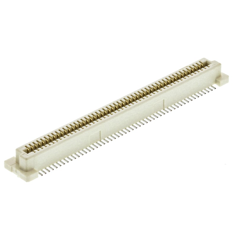 1 pcs - Amphenol Communications Solutions Bergstak Series Straight Surface Mount PCB Socket, 100-Contact, 2-Row, 0.8mm Pitch,