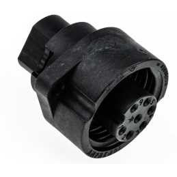 1 pcs - Amphenol Industrial Circular Connector, 6 + PE Contacts, Panel Mount, Socket, Female, IP65, IP67, Ecomate Series