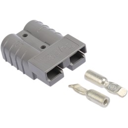 1 pcs - Anderson Power Products, SB50 Series Male 2 Way Battery Connector, Cable Mount, 50A, 600 V