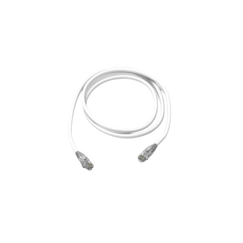 1 pcs - Amphenol Industrial Cat6 RJ45 to RJ45 Ethernet Cable, Unshielded, White, 5m