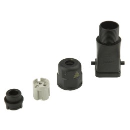 10 pcs - HARTING Heavy Duty Power Connector Module, 10A, Female, Han A Series, 3 Contacts