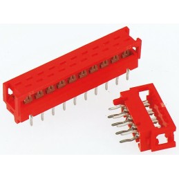 1 pcs - TE Connectivity 20-Way IDC Connector Plug for Cable Mount, 2-Row