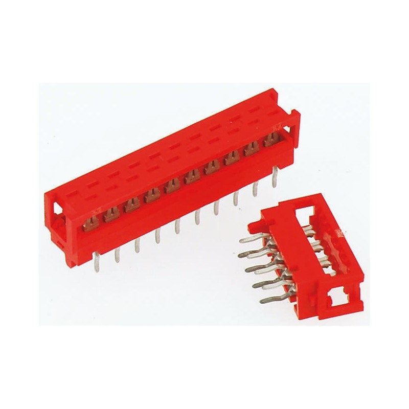 1 pcs - TE Connectivity 20-Way IDC Connector Plug for Cable Mount, 2-Row