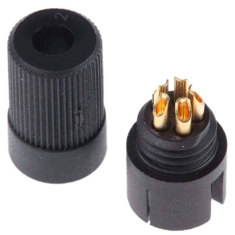50 pcs - Binder Circular Connector, 5 Contacts, Cable Mount, Subminiature Connector, Plug, Male, IP40, 719 Series