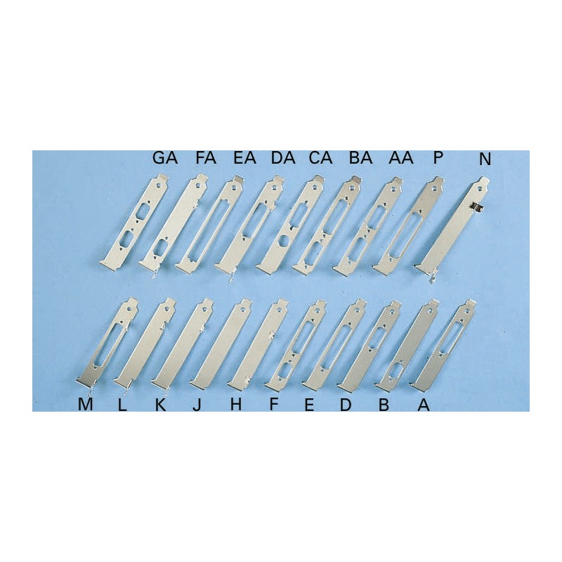 1 pcs - 427-10037A, D-sub, 15 Pin/D-sub, 25 Pin PCB Card Bracket Without Fixing Ears, Component Side