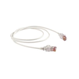 1 pcs - Polyco Healthline Cat6 Male RJ45 to Male RJ45 Ethernet Cable, U/UTP, White LSZH Sheath, 2m