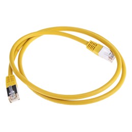 1 pcs - RS PRO Cat6 Male RJ45 to Male RJ45 Ethernet Cable, S/FTP, Yellow PVC Sheath, 1m