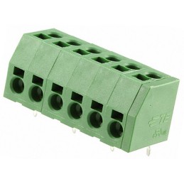 10 pcs - TE Connectivity PCB Terminal Block, 6-Contact, 5mm Pitch, Through Hole Mount, 1-Row, Solder Termination