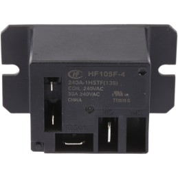 1 pcs - Hongfa Europe GMBH Flange Mount Power Relay, 240V ac Coil, 30A Switching Current, SPST