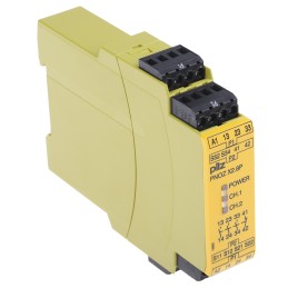 1 pcs - Pilz Single/Dual-Channel Safety Switch/Interlock Safety Relay, 24 - 240V ac/dc, 3 Safety Contacts