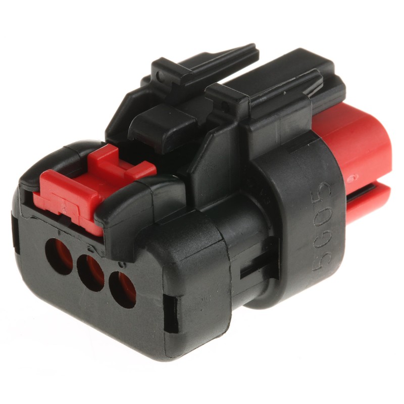 1 pcs - TE Connectivity, AMPSEAL 16 Automotive Connector Socket 3 Way