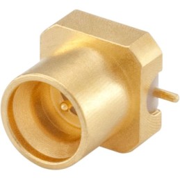 1 pcs - Rosenberger Mini-SMP Series, Plug PCB Mount, 50Ω, Solder Termination, Straight Body