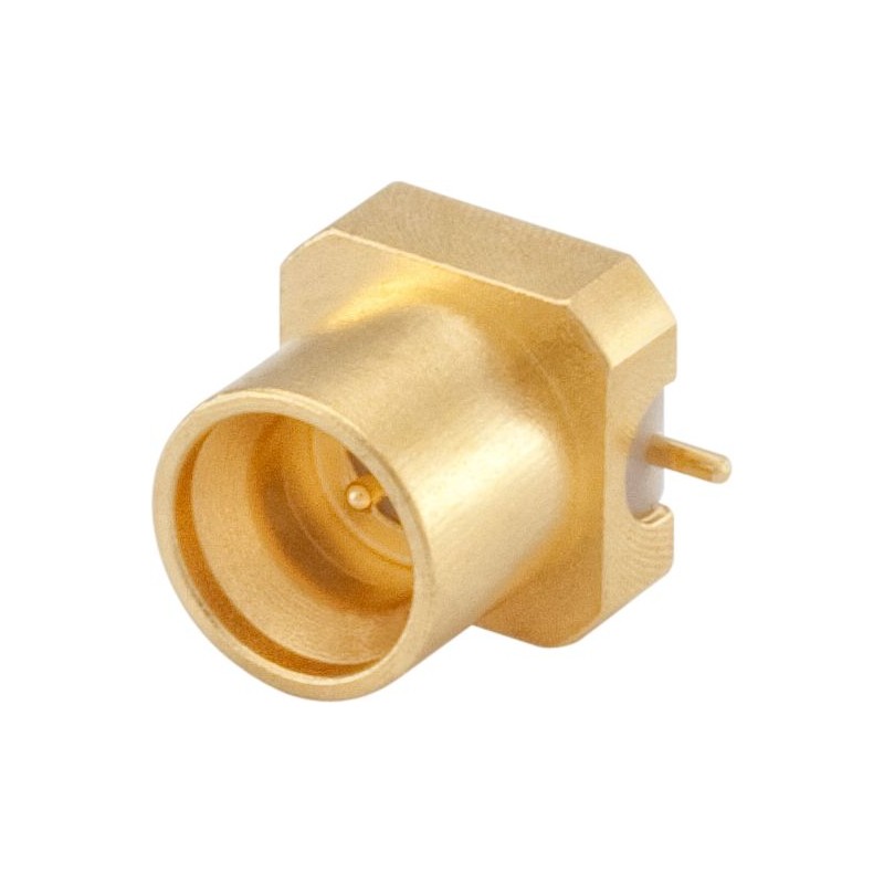 1 pcs - Rosenberger Mini-SMP Series, Plug PCB Mount, 50Ω, Solder Termination, Straight Body