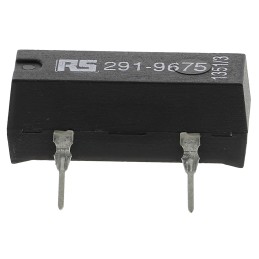 1 pcs - RS PRO PCB Mount Reed Relay, 5V dc Coil, SPST, 300V dc Max, 0.5 A Max, 200Ω