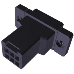 1 pcs - TE Connectivity, Dynamic 3000 Male Connector Housing, 3.81mm Pitch, 6 Way, 2 Row